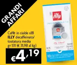 Spak Supermercati Caffè in cialde ILLY decaffeinato offerta