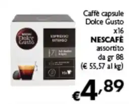 Spak Supermercati Caffè capsule Dolce Gusto offerta