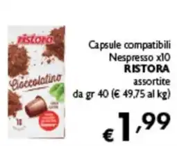 Spak Supermercati Capsule compatibili Nespresso RISTORA offerta