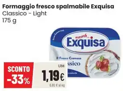 Coop Trentino Formaggio fresco spalmabile Exquisa Classico - Light offerta