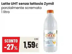 Coop Trentino Latte UHT senza lattosio Zymil parzialmente scremato offerta