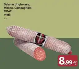 Docks Cash&Carry Salame Ungherese Milano Campagnolo COATI offerta