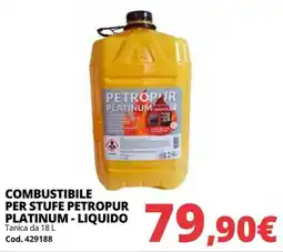 Brico Io Combustibile per stufe Petropur Platinum - liquido offerta