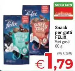 Eurospar Snack per gatti FELIX offerta