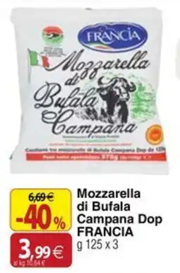 Docks Cash&Carry Mozzarella di Bufala Campana Dop FRANCIA offerta