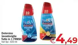 Eurospar Detersivo lavastoviglie Tutto in 1 FINISH offerta
