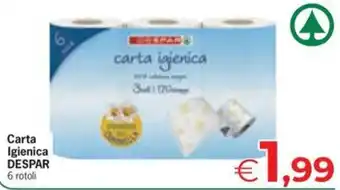 Eurospar Carta igienica DESPAR offerta