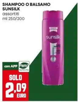 Pam Shampoo o balsamo Sunsilk offerta