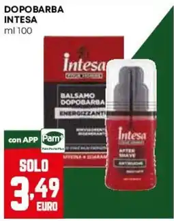 Pam Balsamo dopobarba energizzante Intesa offerta