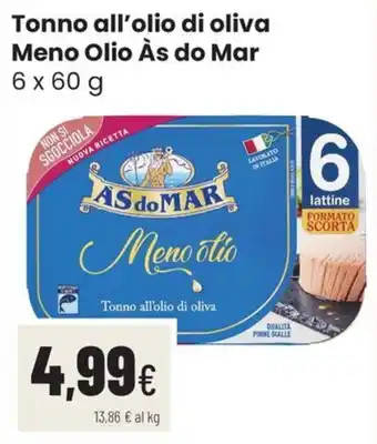 Tonno all'olio di oliva Meno Olio Às do Mar