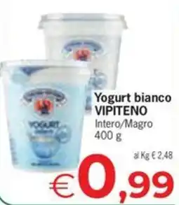 Eurospar Yogurt bianco VIPITENO offerta