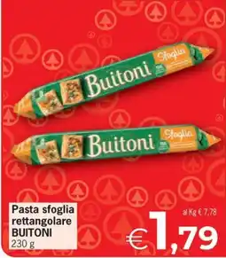 Eurospar Pasta sfoglia rettangolare Buitoni offerta