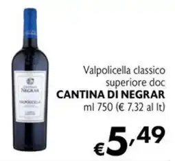 Eurospesa Valpolicella classico superiore doc Cantina di Negrar offerta