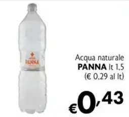 Eurospesa Acqua naturale Panna offerta