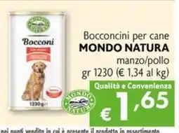 Eurospesa Bocconcini per cane MONDO NATURA offerta