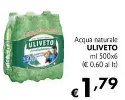 Eurospesa Acqua naturale Uliveto offerta