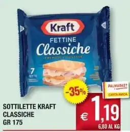 Palmarket Sottilette Kraft Classiche offerta