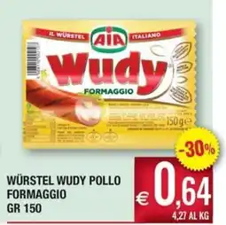 Palmarket Würstel Wudy Pollo Formaggio offerta