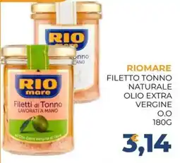 Moderna Riomare filetto tonno naturale offerta