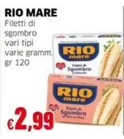 Mercati Alimentari Filetti di Sgombro Rio Mare offerta
