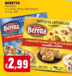 Mercati Alimentari Pancetta affumicata a cubetti Beretta offerta