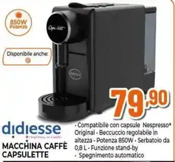 Expert Macchina caffè capsulette didiesse offerta