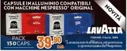 Expert Capsule in alluminio compatibili con macchine Nespresso original Lavazza offerta