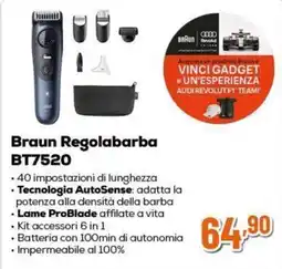 Expert Braun Regolabarba BT7520 offerta