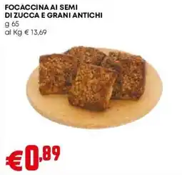 Pam Focaccina ai semi di zucca e grani antichi offerta