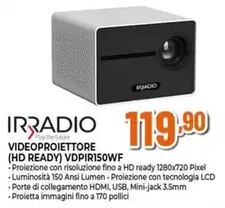 Expert Irradio Videoproiettore (HD Ready) VDPiR150WF offerta