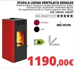 Brico Io Stufa a legna ventilata Senales offerta