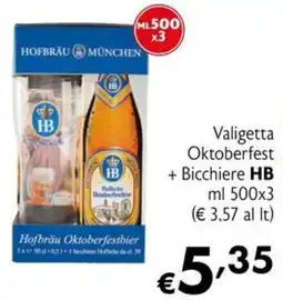 Maxi Supermercati Valigetta Oktoberfest + Bicchiere HB offerta