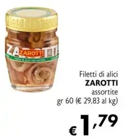 Maxi Supermercati Filetti di alici Zarotti assortite offerta