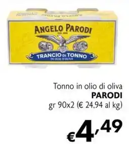 Maxi Supermercati Tonno in olio di oliva Parodi offerta