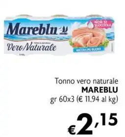 Maxi Supermercati Tonno vero naturale MAREBLU offerta