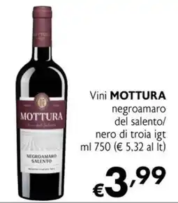 Maxi Supermercati Vini Mottura negroamaro del salento/nero di troia igt offerta