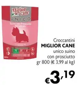 Maxi Supermercati Croccantini Miglior Cane unico suino con prosciutto offerta