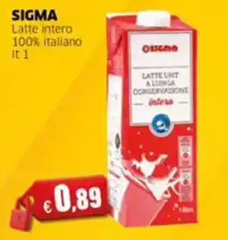 Mercati Alimentari Latte intero Sigma offerta