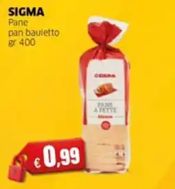 Mercati Alimentari Sigma pane a fette bianco offerta
