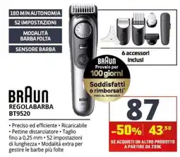 Comet Braun regolabarba BT9520 offerta