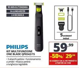 Comet Philips kit multifunzione one blade offerta