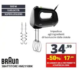 Comet Braun sbattitore HM2110BK offerta