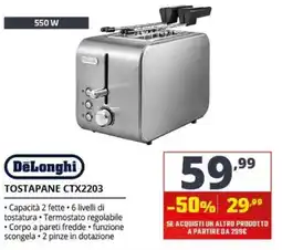 Comet DeLonghi Tostapane CTX2203 offerta