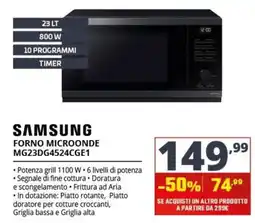 Comet Samsung forno microonde offerta
