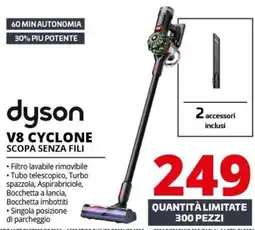 Comet Dyson V8 Cyclone scopa senza fili offerta