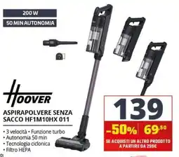 Comet Hoover Aspirapolvere Senza Sacco HF1M10HX 011 offerta