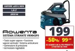 Comet Rowenta sistema stirante VR9043F0 offerta