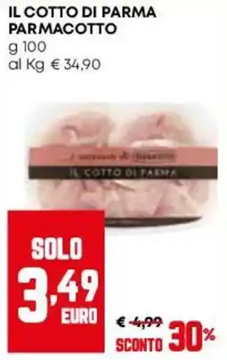 Pam Il Cotto di Parma Parmacotto offerta