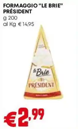Pam Formaggio Le Brie President offerta
