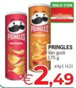 Eurospar Pringles vari gusti offerta